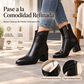 Botas de tobillo de piel sintética suave para mujer