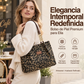 Bolso de Mano Retro con Estampado de Leopardo para Mujer