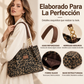 Bolso de Mano Retro con Estampado de Leopardo para Mujer