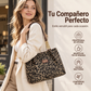 Bolso de Mano Retro con Estampado de Leopardo para Mujer
