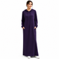 Vestido casual con capucha de color liso para mujer