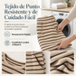 Conjunto de salón para mujer – manga larga a rayas, cuello redondo y pantalón con cordón