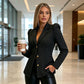 Blazer elegante entallado para mujer
