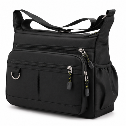 👜💼 Bandolera de gran capacidad – resistente, con múltiples bolsillos, ideal para negocios y uso casual