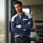 Hombre Casual de Color-Block Tejido de Waffle Henley Superior