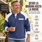 Hombre Casual de Color-Block Tejido de Waffle Henley Superior