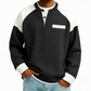 Hombre Casual de Color-Block Tejido de Waffle Henley Superior