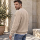 Sudadera casual de punto waffle para hombre