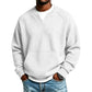 Sudadera casual de punto waffle para hombre