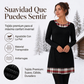 Vestido de punto casual de cuadros con retazos para mujer