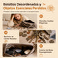 🐱✨ Monedero mini de gato con retazos y portatarjetas – bolsita creativa y portátil para niña 👛🎀
