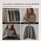 Vestido de punto oversize de hombros al descubierto para mujer, con bajo asimétrico de encaje floral