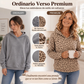 Sudadera casual de mujer con estampado de leopardo
