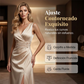 Vestido entallado de mujer de cuello V sin mangas