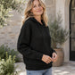 Jersey de punto con capucha informal para mujer