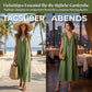 🌿✨ ¡50 % de descuento! Vestido largo informal y vaporoso con cuello en V y volantes: veraniego, ligero y versátil, ideal para el tiempo libre y las vacaciones