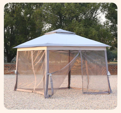 🚩Envío gratuito🌞Sombrilla de jardín multifuncional con mosquitera, resistente al viento y a la lluvia, y que protege del sol