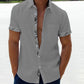Men's Casual Plaid Collar Button Shirt-6