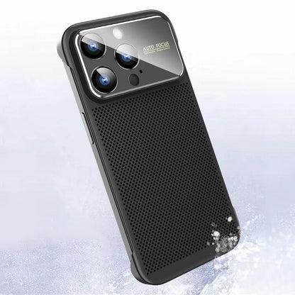 For iPhone Borderless Big Window Cooling Phone Case