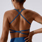 Quick-Drying Breathable Multi Strap Backless Sports Bra