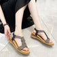 Women’s Anti-skid Soft Sole Rhinestone Wedge Heel Sandals